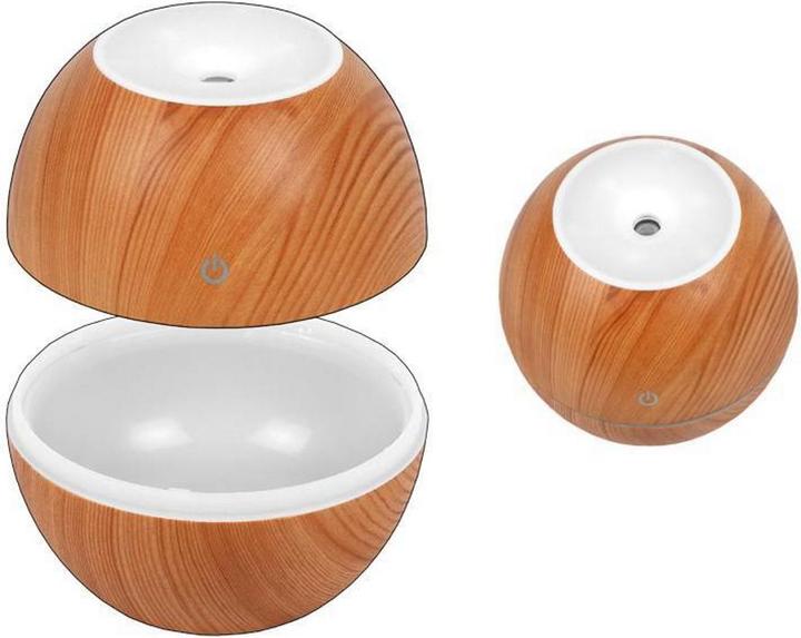 Productafbeelding Lasmex Luchtbevochtiger LTC, 4 kleuren verlicht, 130ml, licht hout