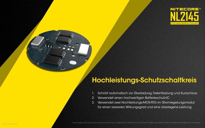 Produktbild Nitecore NL2145 (21700, 4500 mAh)