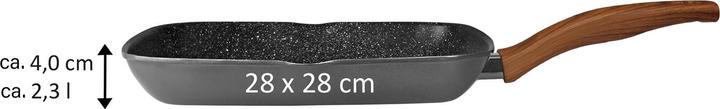 Actual product image Stoneline back to nature (28 cm, Grill pan, Aluminium)