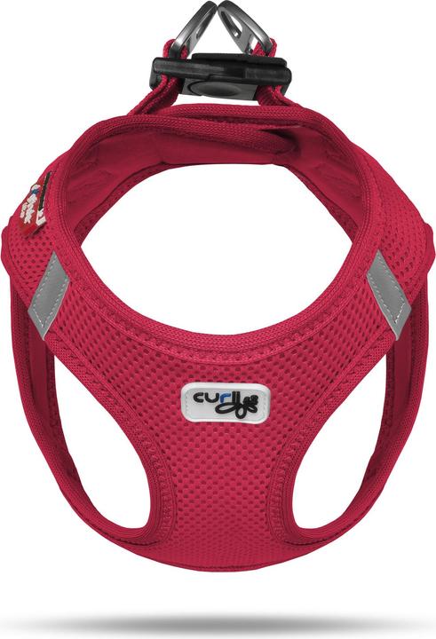 Actual product image Curli Harness Vest Air-Mesh XS, Red (XS, Dog, General)