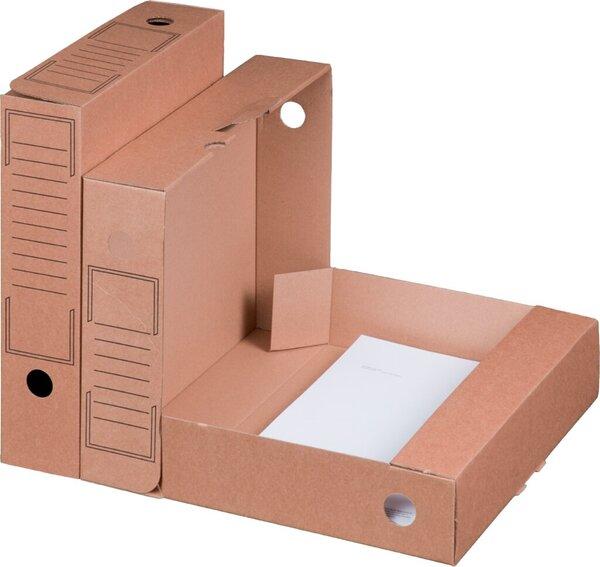 Immagine prodotto Smartboxpro Archiv-Ablagebox, Innenmass: 252 x 70 x 317 mm, Aussenmass: 365 x 75 x 324 mm, braun