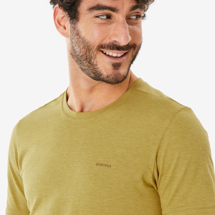 Produktbild Quechua Wandershirt Herren kurzarm - NH500 Fresh khaki (4XL)