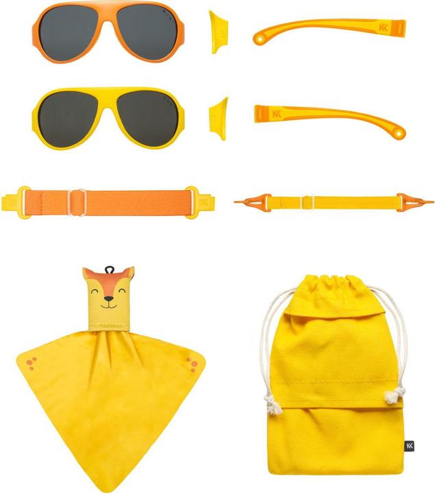 Produktbild Mokki Kinder Sonnenbrille gelb 2-5 Jahre click & change