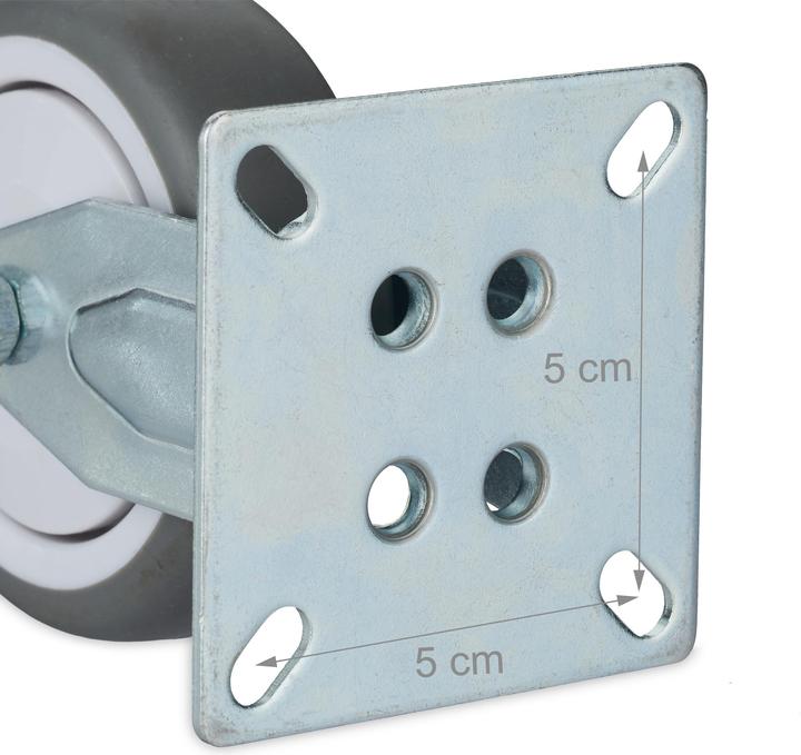 Actual product image Relaxdays 4x fixed castor