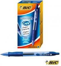 Image du produit Bic 12 Stylo gel Gel-ocity bleu/transparent 0,3 mm, Couleur de l'encre : bleu (Bleu, 12 x)