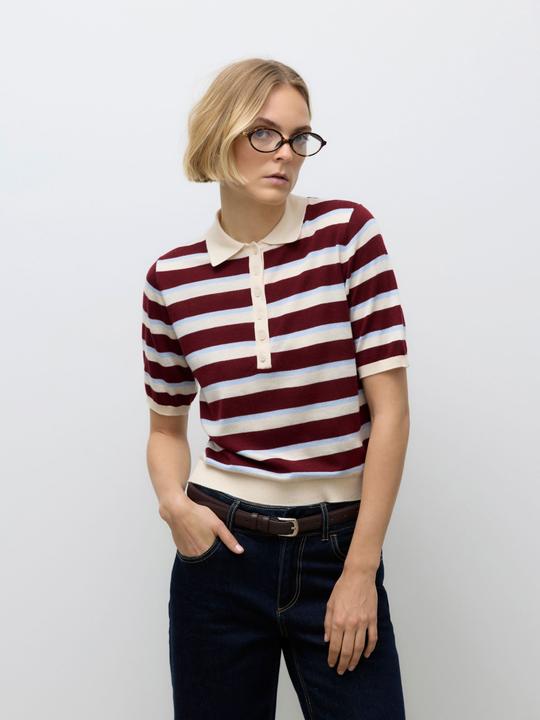 Actual product image Vero Moda AWSIKITA Gestricktes Poloshirt Polo (L)