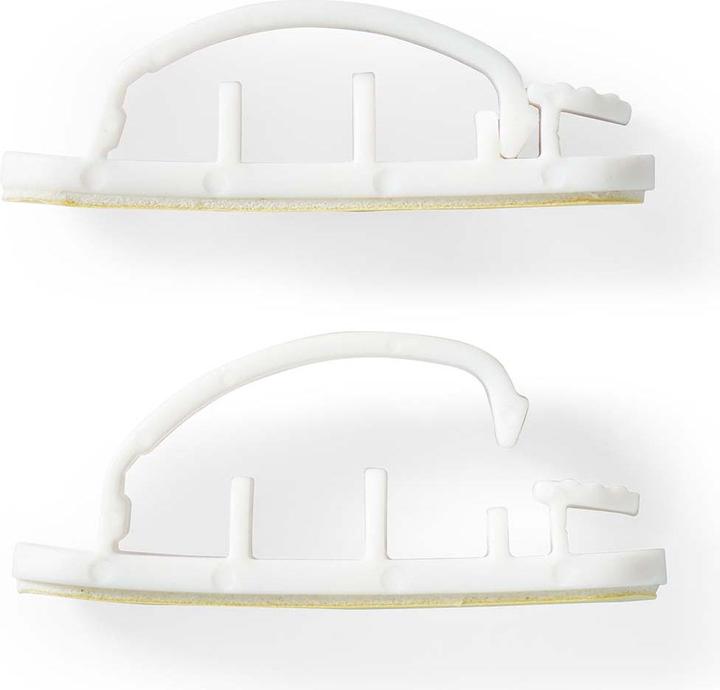 Immagine prodotto Nedis Gestione dei cavi Clip bloccate 3 pezzi in silicone 55 mm Bianco