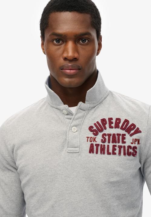 Immagine prodotto Superdry Vintage Athletic Poloshirt mit langen Ärmeln (S)