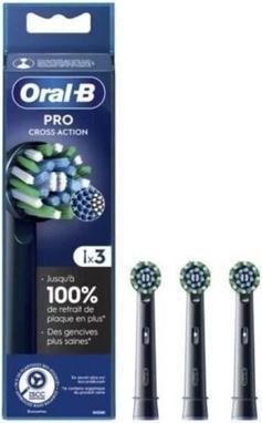 Immagine prodotto Oral-B Spazzolini Pro Cross Action neri - Confezione da 3 (3 x)