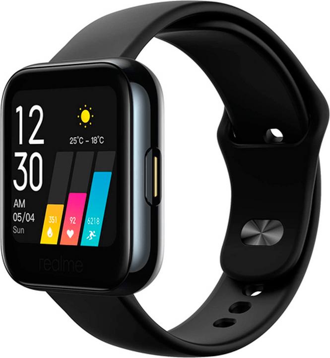Actual product image realme Watch 3.56 cm (1.4" ) 36 mm Black (36 mm, 4G)