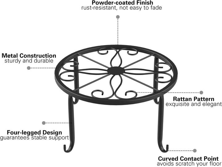 Image du produit Lewondr Support pour pots de fleurs