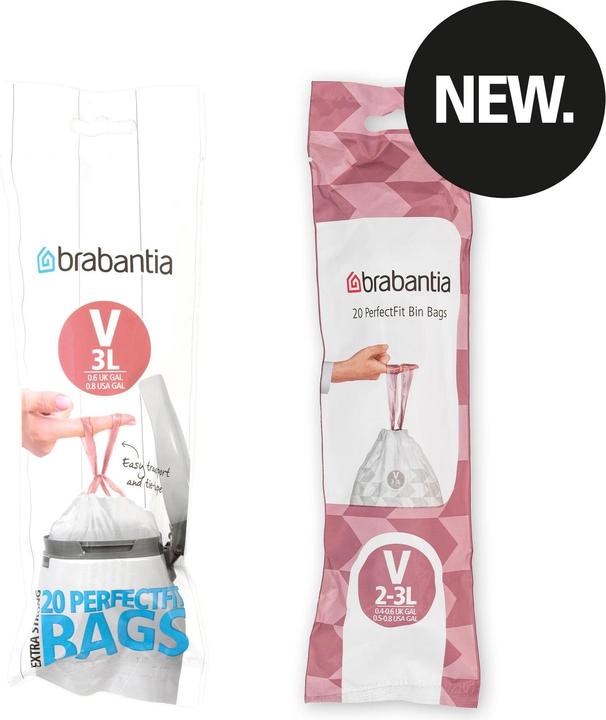 Actual product image Brabantia PerfectFit waste bag V 3 litres (20 x, 3 l)