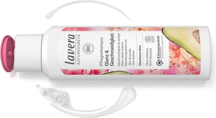 Produktbild Lavera Shampoo Glanz & Geschmeidigkeit glanzloses Haar (250 ml, Flüssiges Shampoo)