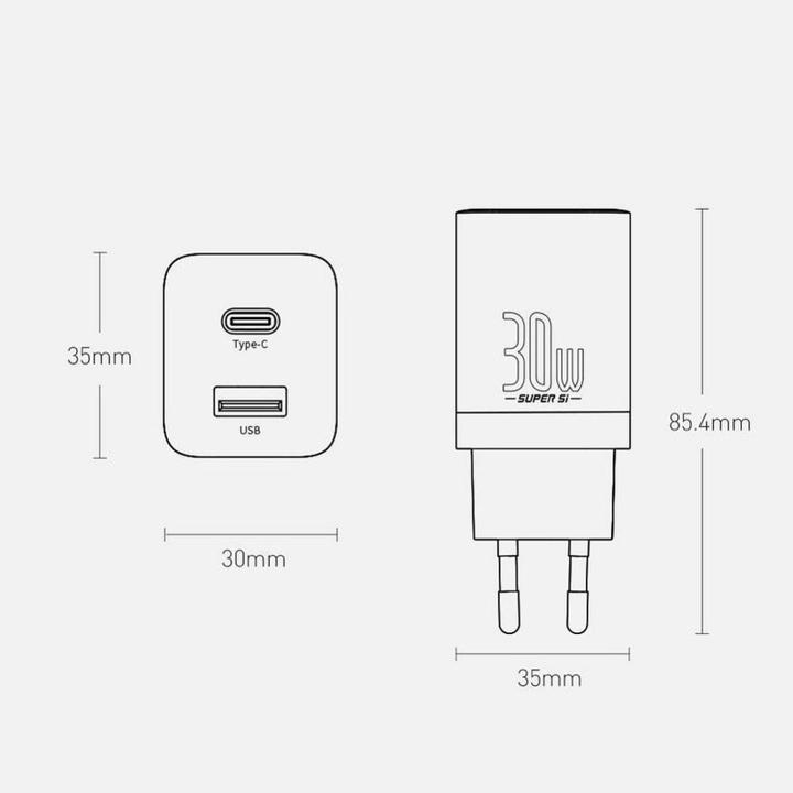 Productafbeelding Baseus Super Si Pro Snellader (30 W)