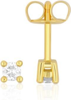 Muau Ohrstecker 4-Griff-Fassung (750/18K Gelbgold)
