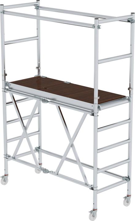 Munk Folding scaffold with extension unit Platform height 1.54 m (Folding step, 180 cm)