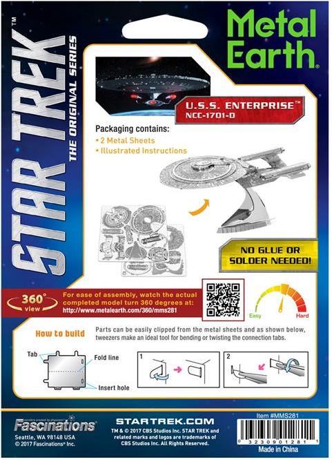 Produktbild Metal Earth Star Trek USS Enterprise NCC