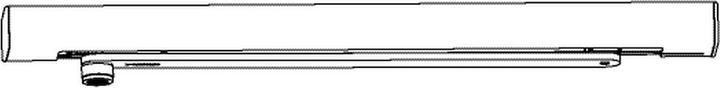 Actual product image Geze Slide rail with lever for TS 5000 E BG (Room door, Entrance door, Wooden door, French window, Indoor)