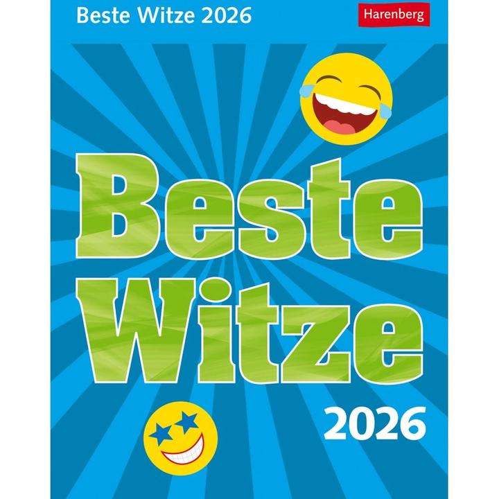 Produktbild Harenberg Beste Witze Tagesabreisskalender 2026 (Harter Einband, Deutsch)