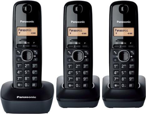 Panasonic KX-TG1613 DECT-telefoon number recognition Zwart