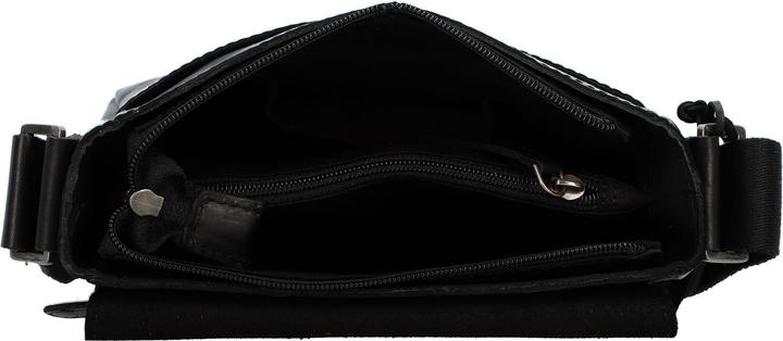 Immagine prodotto Greenburry Borsa a tracolla in pura pelle nera da 20 cm