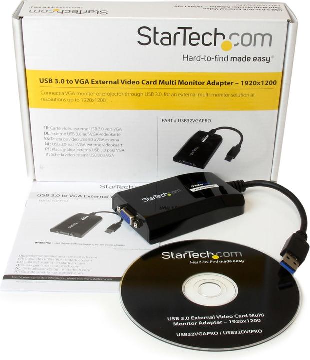 Actual product image StarTech USB 3.0 To VGA Video Adapter (USB-A, 9.04 cm)