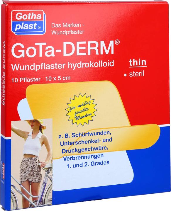 Produktbild Gothaplast Gotha-Derm Hydrokolloides Wundpflaster 10cmx5cm, 10 St PFL (10 x)