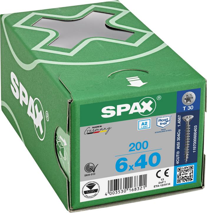 Productafbeelding Spax Spaanplaatschroeven A2 (200 Schroeven per stuk)