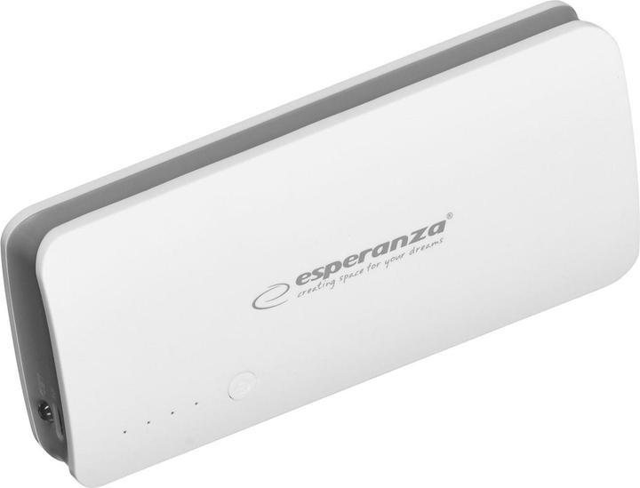 Actual product image Esperanza EMP106WE Radium - Gray - White - Universal - Rectangle - 8000 mAh - USB - 5 V (8000 mAh, 29.60 Wh)