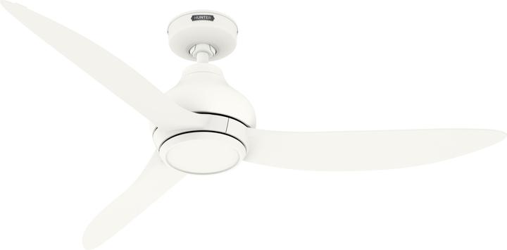 Hunter Fans DC Deckenventilator Kaleidoscope Weiss mit Fernbedienung (44 dB)