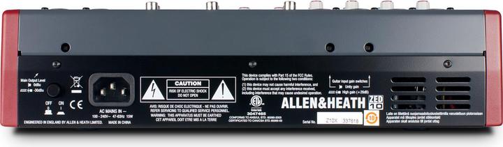 Image du produit Allen & Heath ZED-10 analoog mengpaneel (Studio et mixeur live)