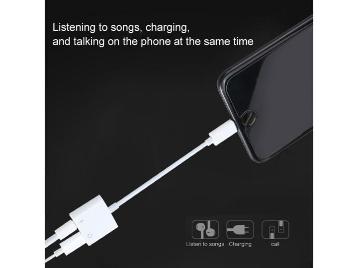 Immagine prodotto PowerGuard Doppio adattatore audio e di ricarica Lightning Splitter (Lightning, Lightning)