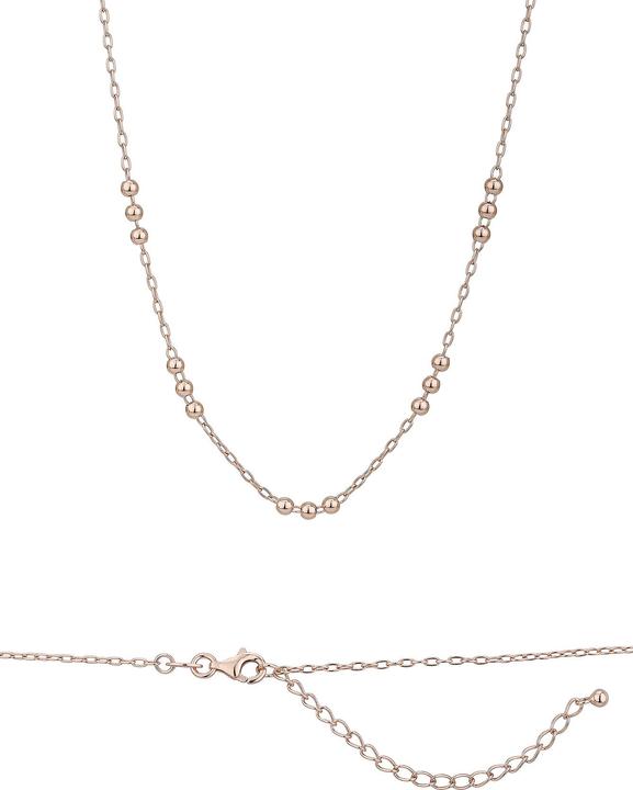 Leyda Halskette Kugeln (Silber 925 1 Mikron Rosé Vergoldet 18k)