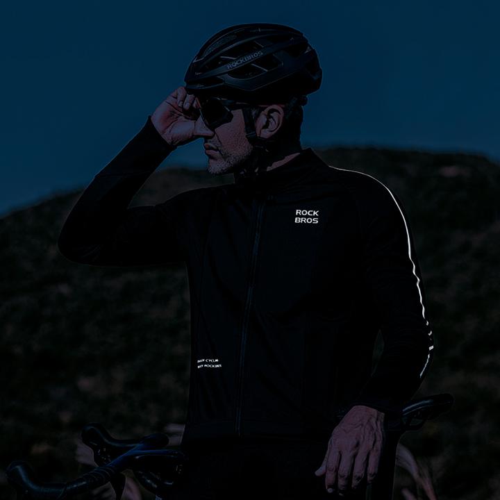 Image du produit Rockbros 15400002005 maillot cycliste à manches longues automne/hiver XXL - noir (XXL)