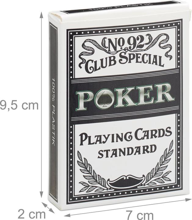 Produktbild Relaxdays Pokerkarten (Deutsch, Französisch, Italienisch, Englisch)