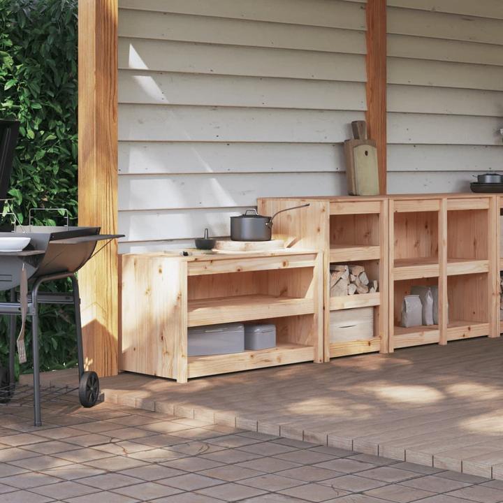 Produktbild VidaXL Outdoor-Küchenschränke 2 Stk. Massivholz Kiefer,Material