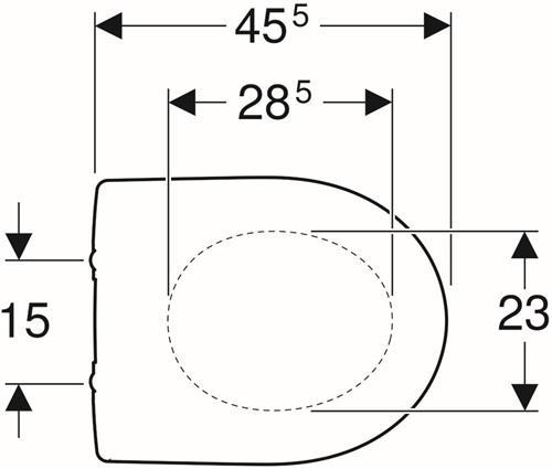Image du produit Geberit Keramag / Siège de WC Renova Neu blanc 573010