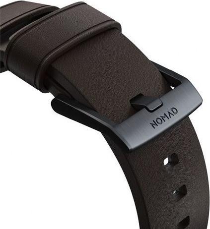 Produktbild Nomad Active Band Pro -nahkaranneke, Apple Watch 49 / 45 / 44 /, musta/ruskea (Heinen-Leder und FKM-Fluorelastomer-Gummi)