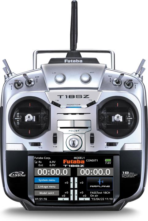Actual product image Futaba T18SZ-R7008SB-2.4G Mode 2