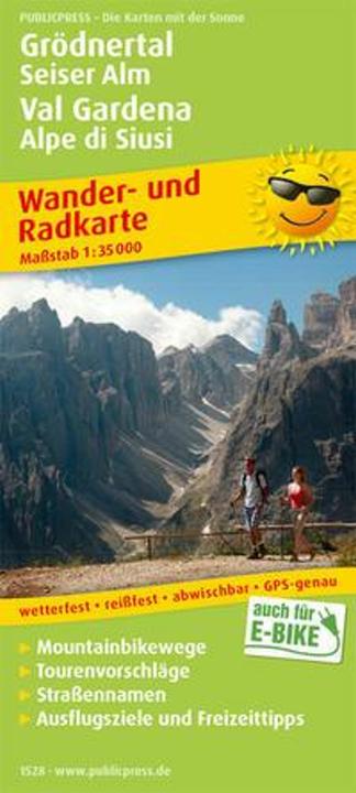 Val Gardena, Seiser Alm / Val Gardena, Alpe di Siusi Hiking and Cycling Map 1 : 35 000 35000