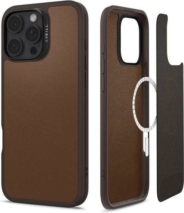 Actual product image Cyrill Kajuk Mag Case iPhone 16 Pro Max Saddle Brown (Apple iPhone 16 Pro Max)