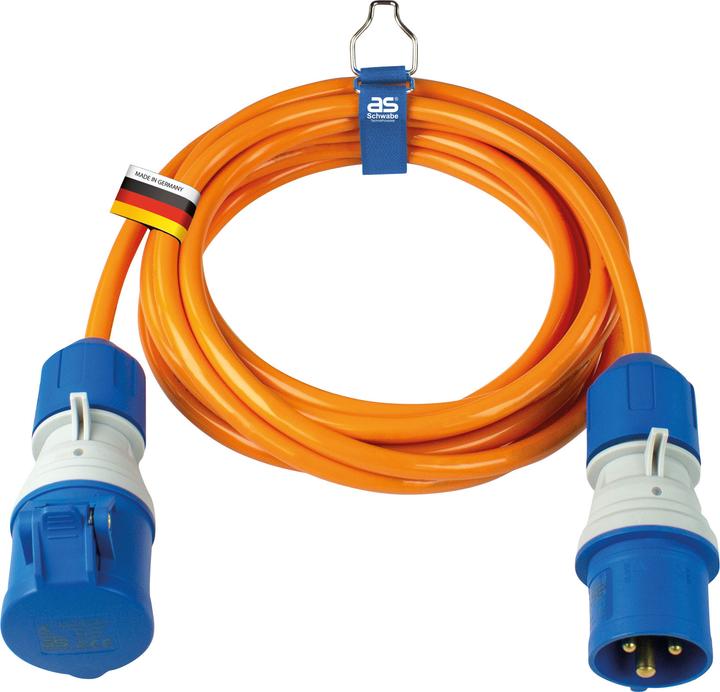Actual product image As - Schwabe AS Schwabe 62431 Power extension cable 16 A Orange 5 m (5 m, CEE)