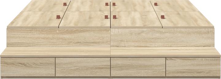 Produktbild VidaXL Storage Bed Frame Sonoma Oak 160x200 cm (160 x 200 cm)