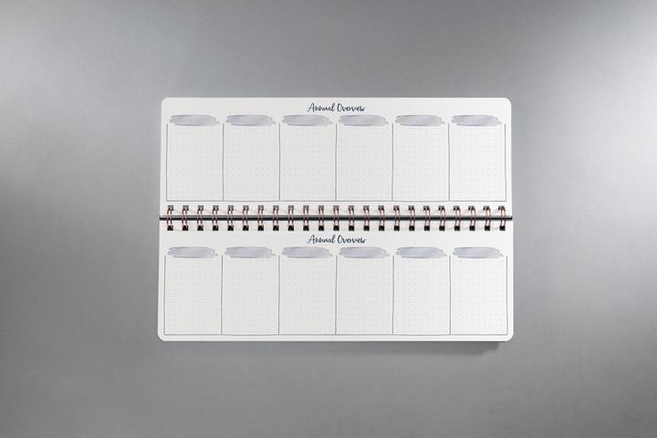 Image du produit Sigel Calendrier de bureau non daté Glamorous Leaves (30 x 11.4 cm, Couverture rigide, Anglais)