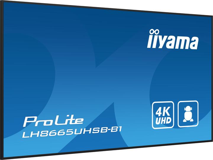 Actual product image iiyama 86" 3840x2160, UHD IPS panel, Haze 1%, 8 (3840 x 2160 Pixels, 86")