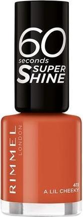 Actual product image Rimmel London 60 Seconds Super Shine Nail Polish 411 A Lil Cheeky