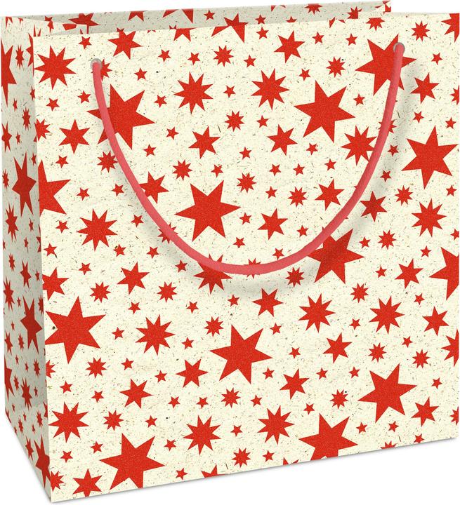 Produktbild Zishka Tragetasche Weihnachten Graspapier Beautiful Stars (Geschenktüte, 1 x)