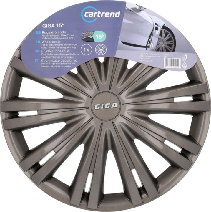 Actual product image Cartrend Giga Dark anthrazit 15 (1 Piece, 15")