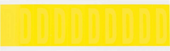 Actual product image Brady 3440-BLANK, B-499, nylon fabric, without labelling, black on yellow, 22 x 57mm, font height