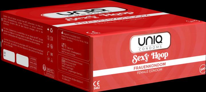 Produktbild Uniq Sexy Hoop» Kondomslip, 100 latexfreie Frauenkondome mit Ring - keine Unterbrechung des Vorspie (100 Stk.)